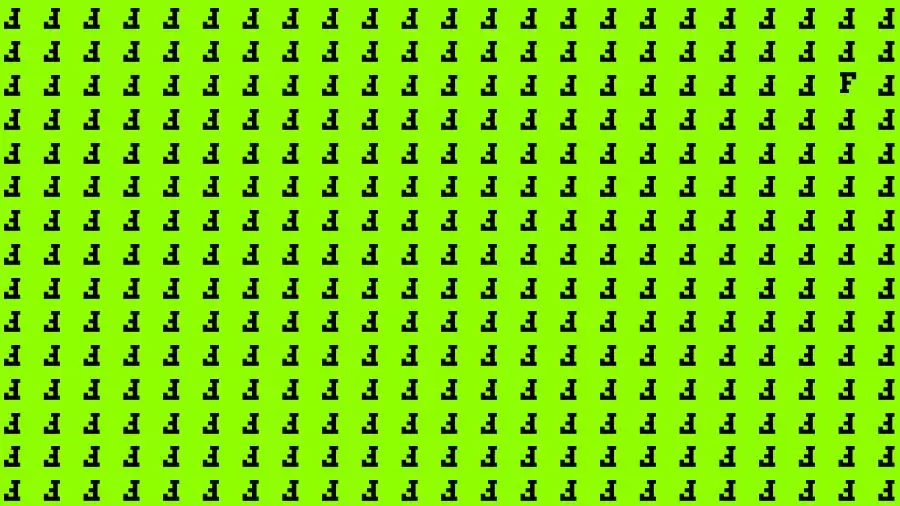 Optical Illusion Brain Challenge: If you have Hawk Eyes Find the Letter F in 12 Secs