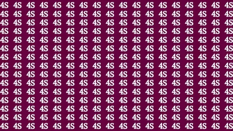 Optical Illusion Visual Test: If you have 4K Vision Find the Number 45 in 16 Secs