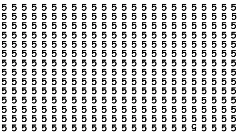 Puzzle for Eye Test: Only Eagle Eyes Can Spot the Inverted 5 in Less than 10 Secs