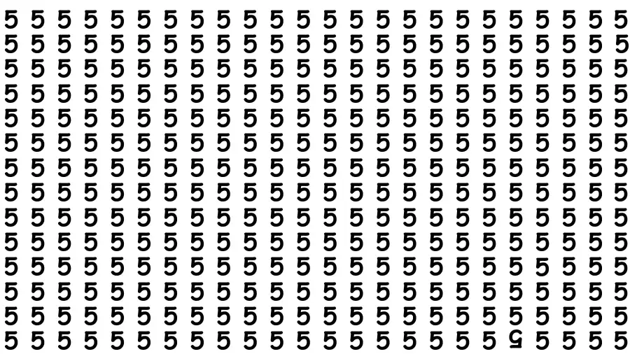 Puzzle for Eye Test: Only Eagle Eyes Can Spot the Inverted 5 in Less than 10 Secs