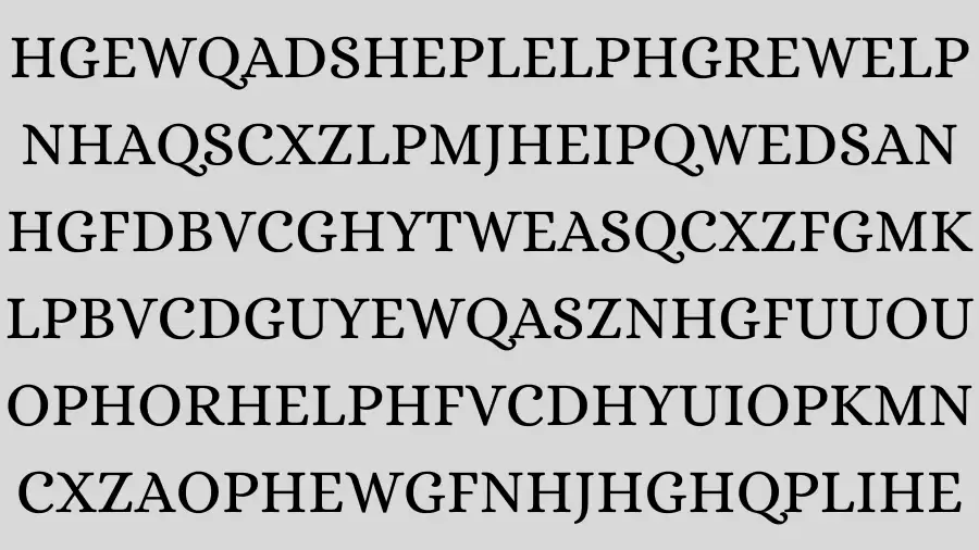 Observation Find it Out: Only 20% of People Can Spot the Word Help in This Brain Teaser Within 10 Seconds