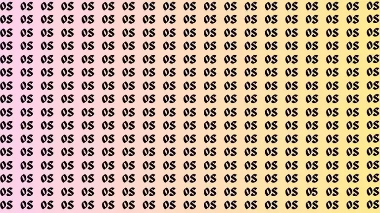 Optical Illusion Brain Challenge: If you have 50/50 Vision Find the number 05 in 18 Secs