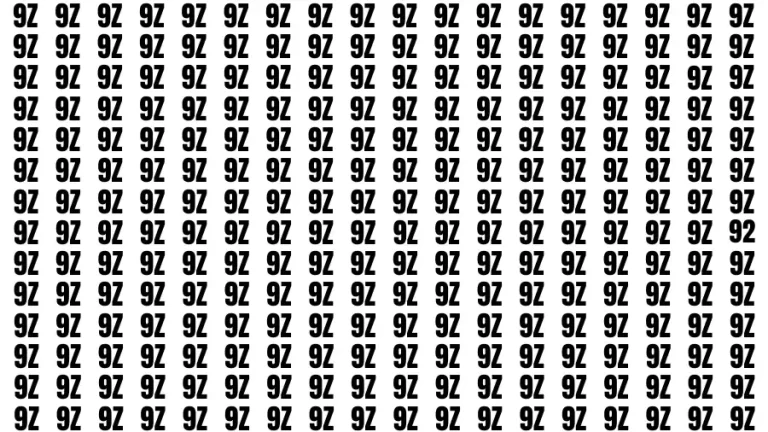 Optical Illusion Brain Challenge: Only 5% People Can Find the number 92 in 10 Seconds