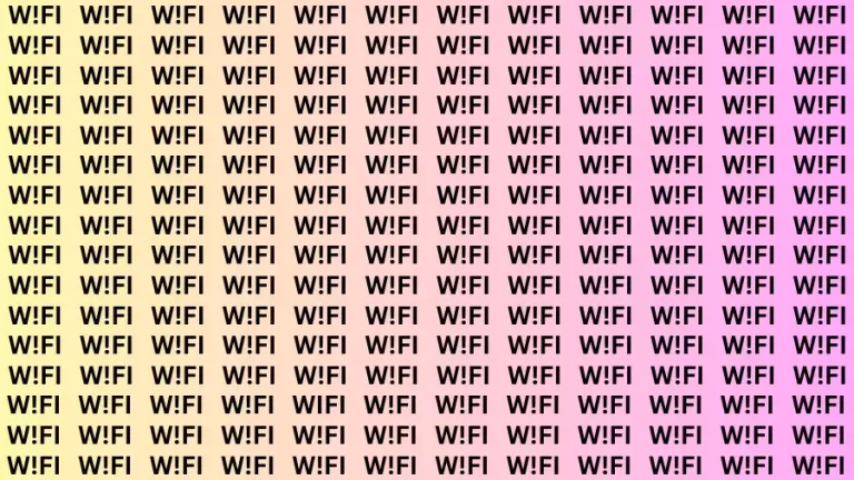 Optical Illusion Brain Challenge: If you have Extra Sharp Eyes Find the Hidden Word Wifi in 12 Secs