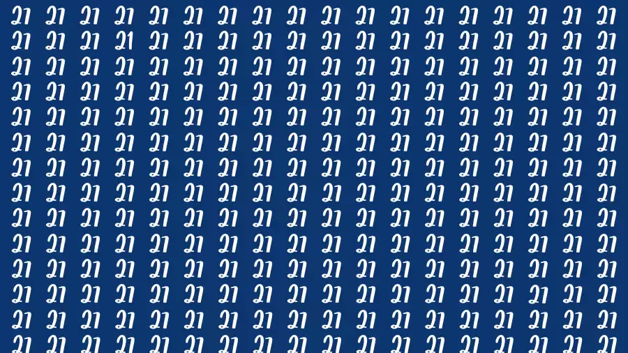 Observation Find it Out: If you have Sharp Eyes Find the Number 21 in 20 Secs