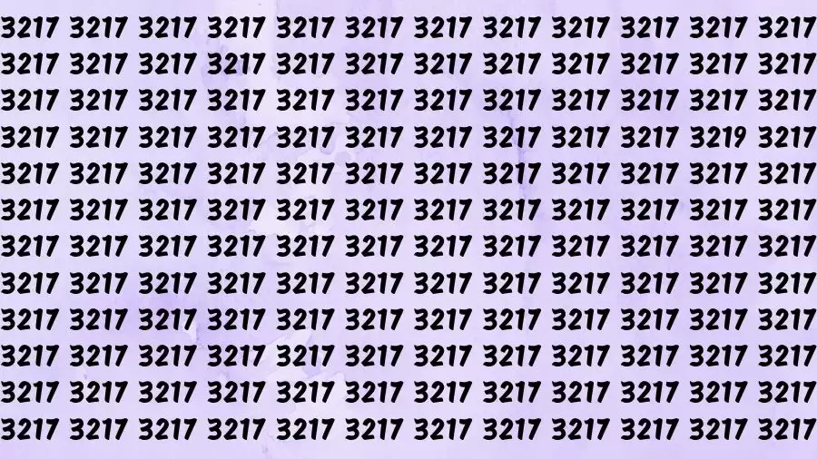 Observation Find it Out: If you have Sharp Eyes Find the number 3219 in 20 Secs