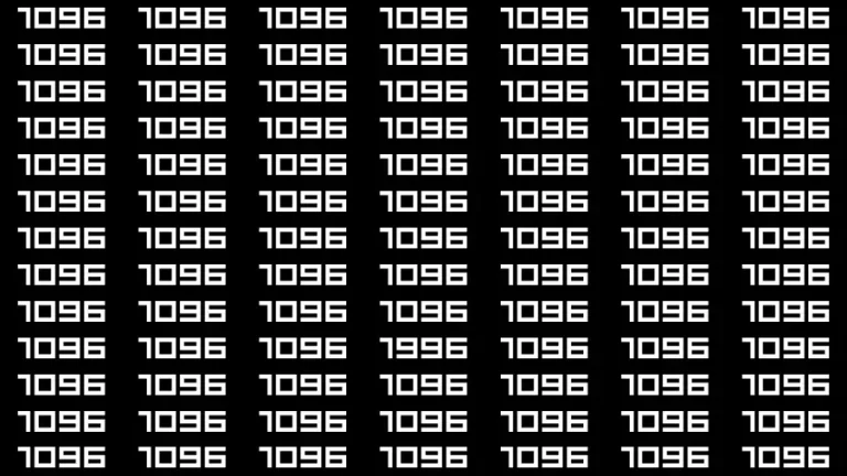 Observation Brain Challenge: If you have Hawk Eyes Find the Number 1996 in 15 Secs