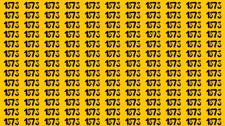 Optical Illusion Eye Test: If you have Eagle Eyes Find the Number 1893 among 1873 in 18 Secs