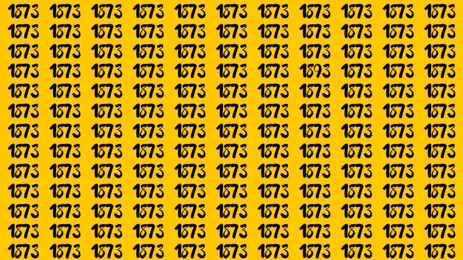 Optical Illusion Eye Test: If you have Eagle Eyes Find the Number 1893 among 1873 in 18 Secs