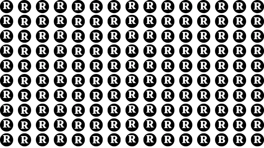 Observation Brain Challenge: If you have Eagle Eyes Find the Letter B among R in 12 Secs