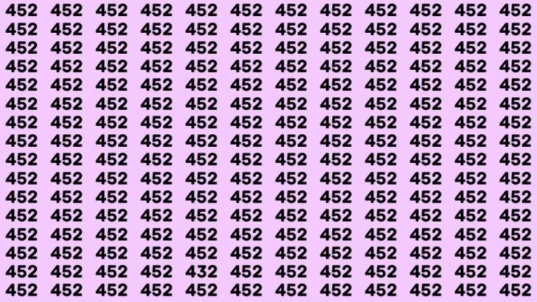 Optical Illusion Eye Test: If you have Eagle Eyes Find the Number 432 in 18 Secs