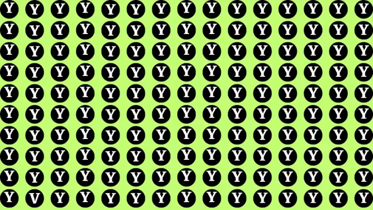 Observation Visual Test: If you have Eagle Eyes Find the Letter V among Y in 15 Secs