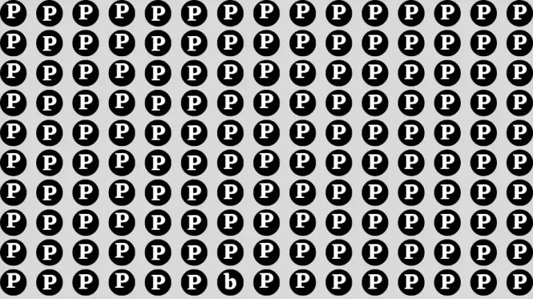 Visual Test: If you have Sharp Eyes Find the Letter B among P in 10 Secs