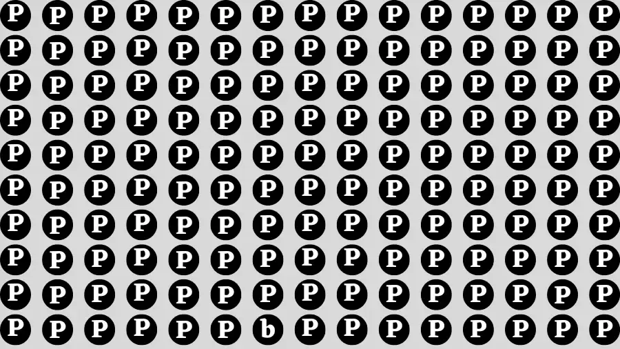 Visual Test: If you have Sharp Eyes Find the Letter B among P in 10 Secs