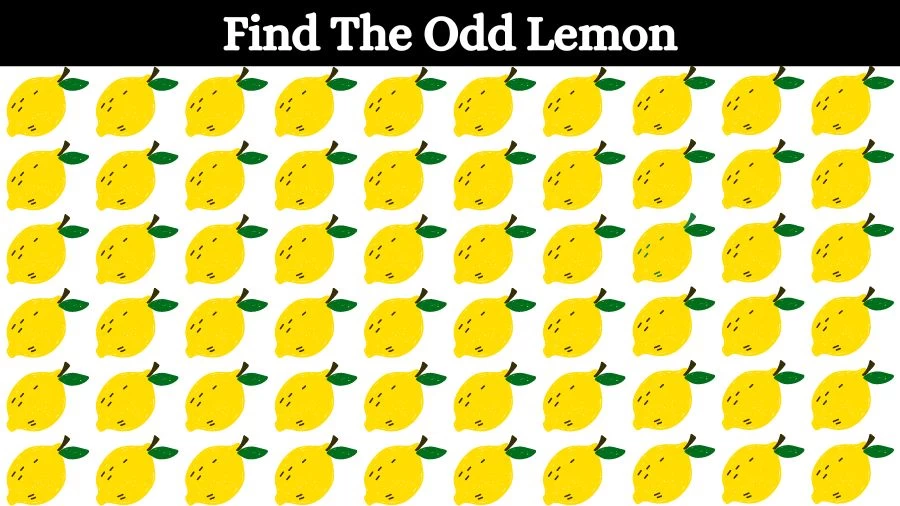 Optical Illusion Visual Test: If you have Eagle Eyes find the Odd Lemon in 18 Seconds