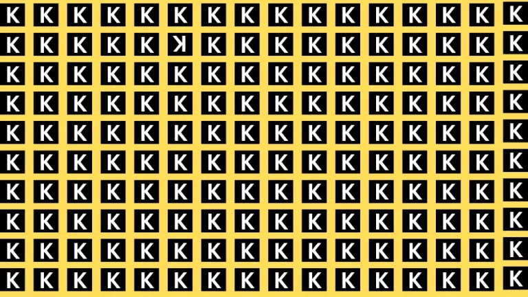 Observation Brain Challenge: If you have Hawk Eyes Find the Inverted K in 15 Secs