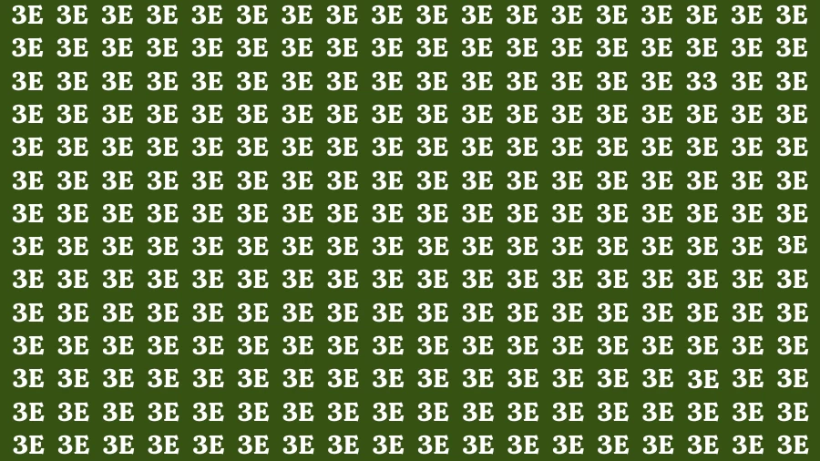 Observation Find it Out: If you have Sharp Eyes Find the number 33 in 20 Secs