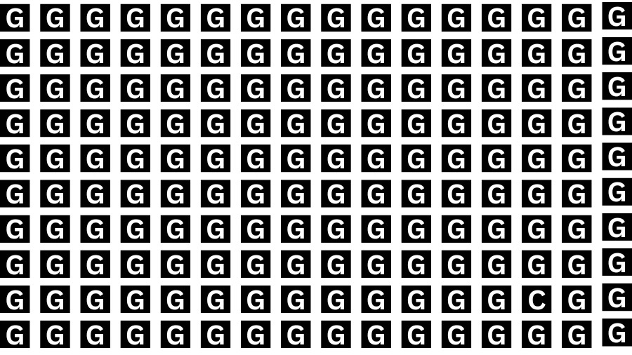 Observation Brain Challenge: If you have Hawk Eyes Find the Letter C in 15 Secs