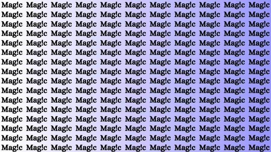 Observation Brain Challenge: If you have Hawk Eyes Find the word Magic in 17 Secs