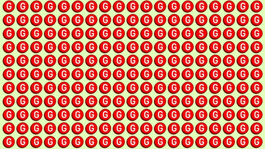 Observation Visual Test: If you have Hawk Eyes Find the Letter S among G in 15 Secs