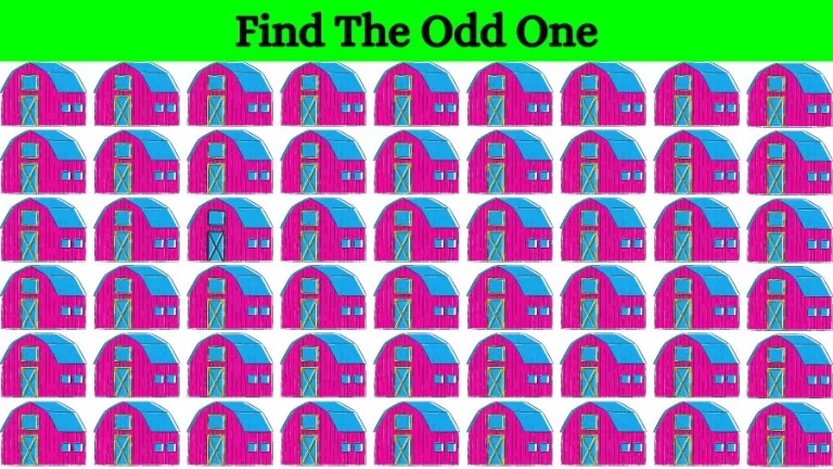 Brain Teaser for Sharp Eyes: Can you locate the Odd One Out in 10 Secs?