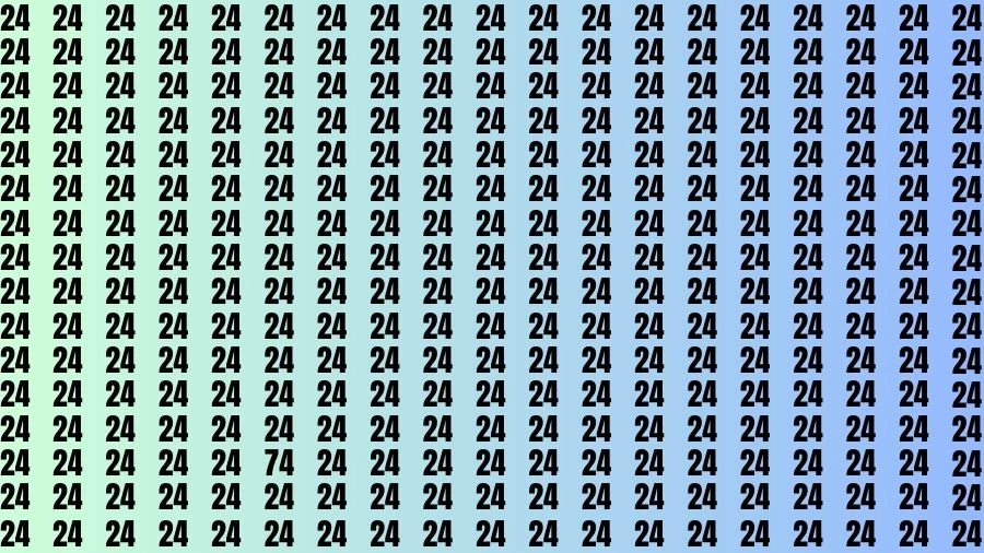 Optical Illusion Eye Test: If you have Hawk Eyes Find the Number 74 in 13 Secs