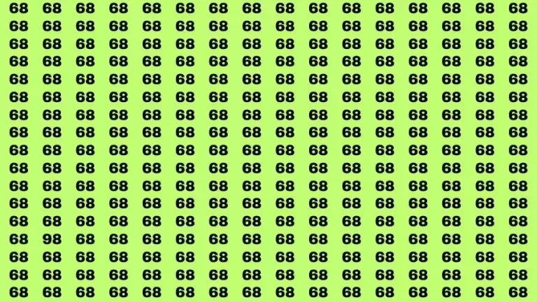 Observation Brain Challenge: If you have Eagle Eyes Find the number 98 in 14 Secs