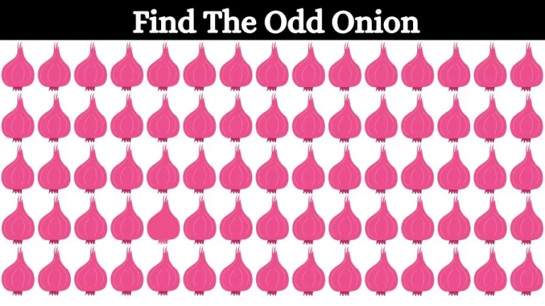 Optical Illusion Visual Test: If you have Eagle Eyes find the Odd Onion in 18 Seconds