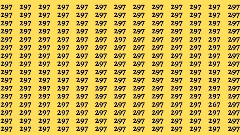 Observation Brain Challenge: If you have Eagle Eyes Find the number 267 in 10 Secs