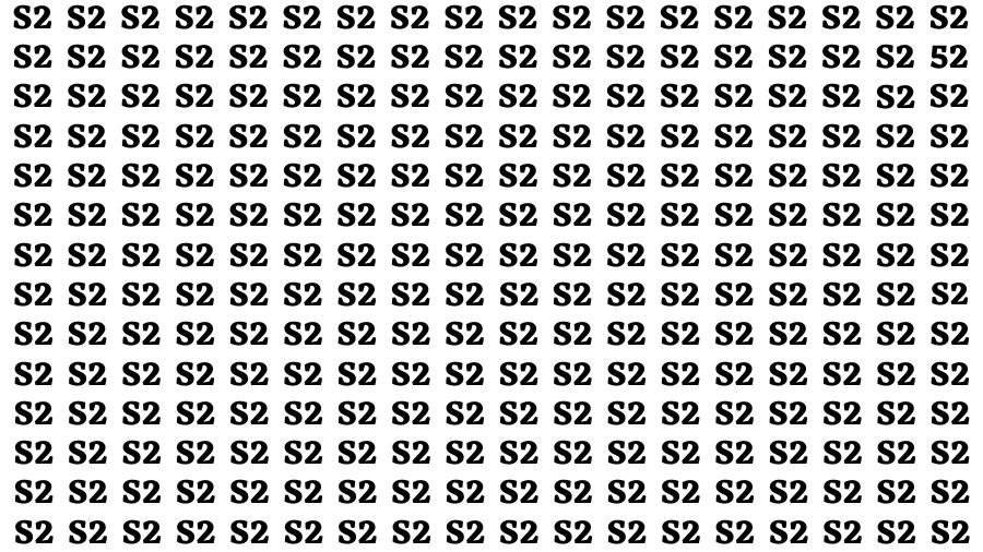 Test Visual Acuity: If you have Eagle Eyes Find the Number 52 in 15 Secs