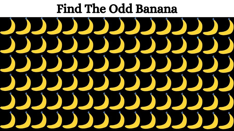 Optical Illusion Visual Test: If you have Eagle Eyes find the Odd Banana in 18 Seconds