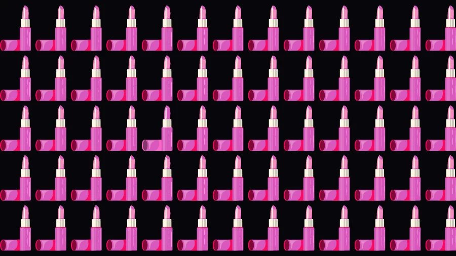 Optical Illusion Visual Test: If you have Eagle Eyes find the Odd Lipstick in 18 Seconds