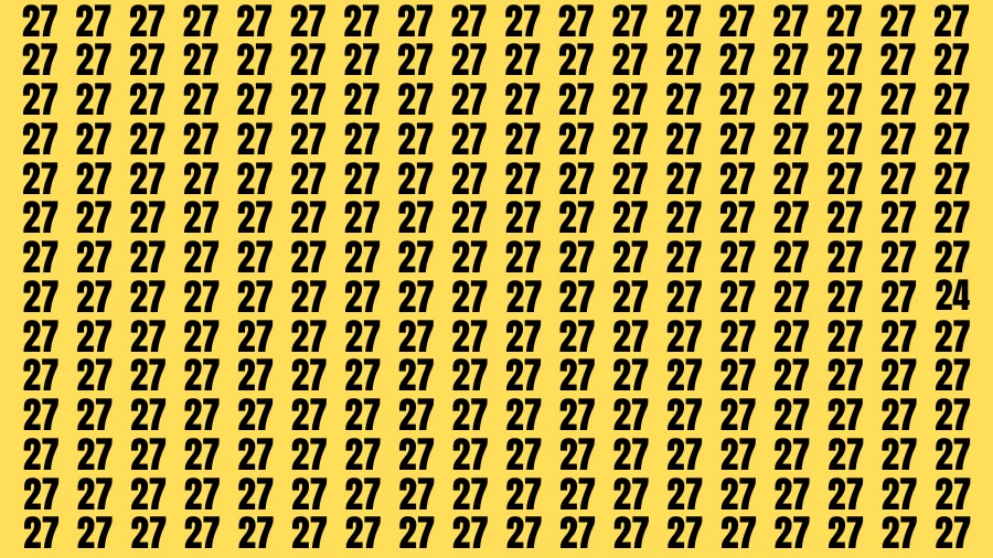 Observation Find it Out: If you have Sharp Eyes Find the Number 24 in 20 Secs