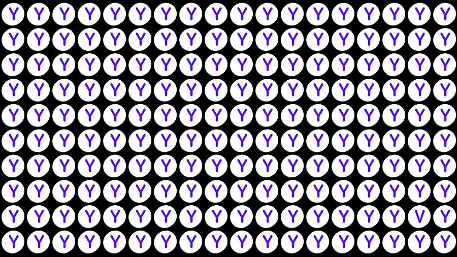 Test Visual Acuity: If you have Eagle Eyes Find the Letter V among Y in 15 Secs