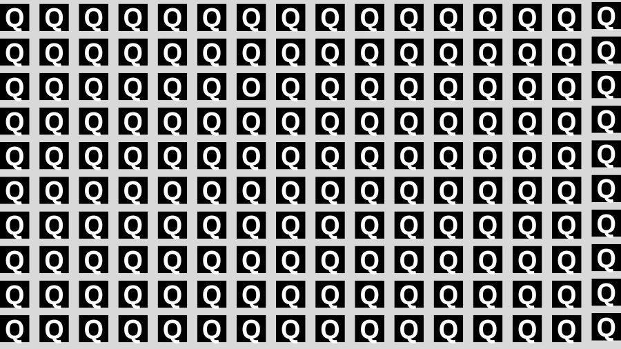 Test Visual Acuity: If you have Eagle Eyes Find the Letter O among Q in 12 Secs