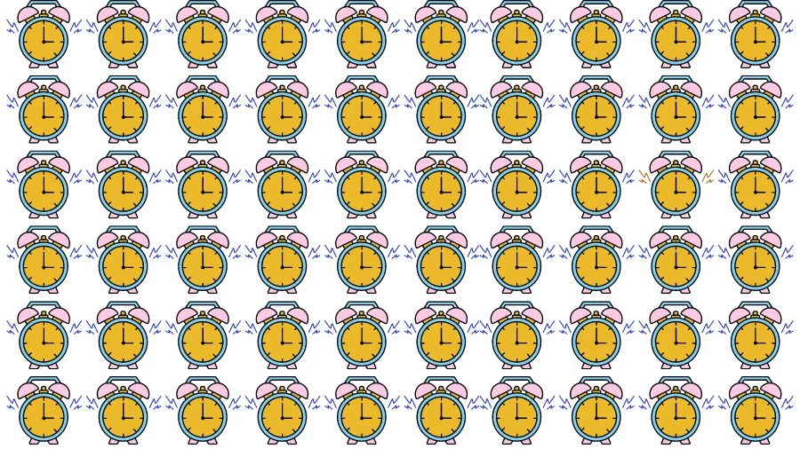 Optical Illusion Visual Test: If you have Eagle Eyes find the Odd clock in 18 Seconds