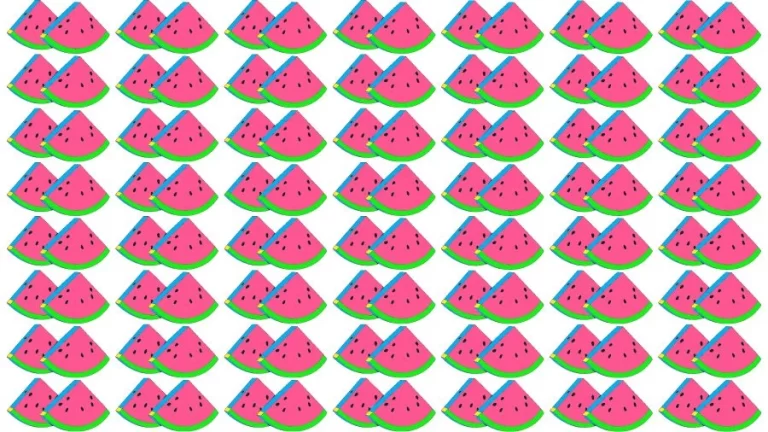 Optical Illusion Brain Challenge: If you have Eagle Eyes find the Odd Watermelon in 15 Seconds