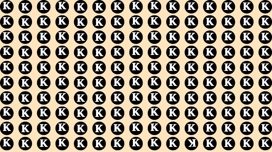 Test Visual Acuity: If you have Eagle Eyes Find the Inverted k in 12 Secs