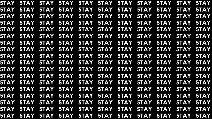 Observation Find it Out: If you have Eagle Eyes Find the Word Stay in 12 Secs