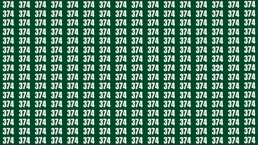 Optical Illusion Eye Test: If you have Eagle Eyes Find the Number 324 in 18 Secs