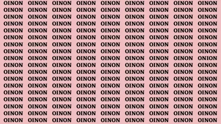 Brain Test: If you have Hawk Eyes Find the word Onion in 20 Secs