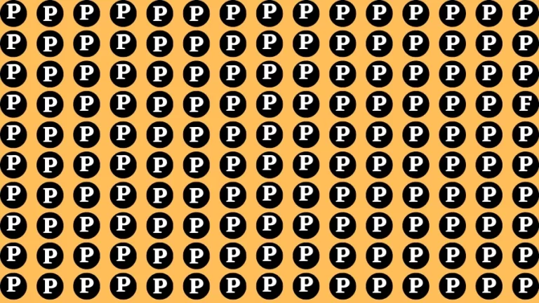 Observation Brain Challenge: If you have Eagle Eyes Find the Letter F in 12 Secs