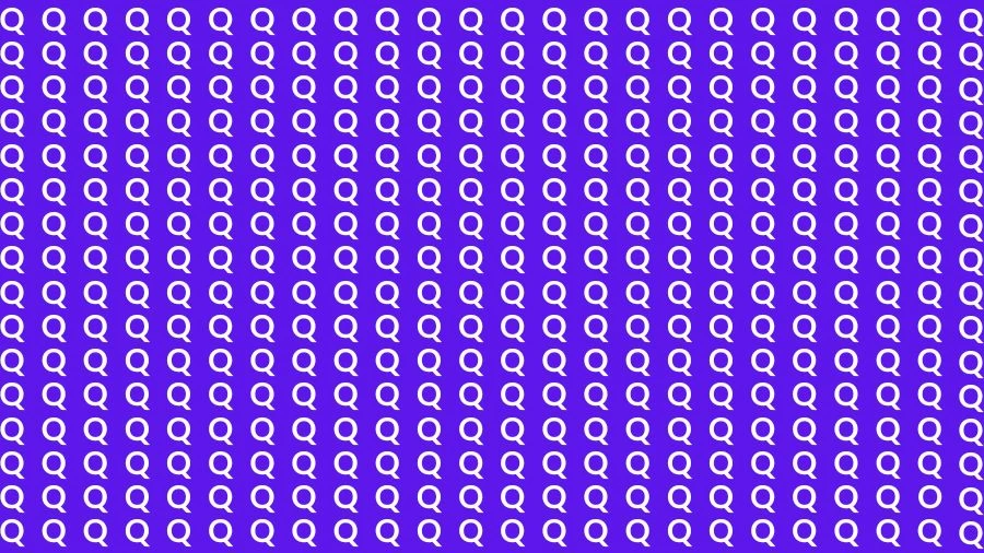 Optical Illusion Brain Challenge: If you have Sharp Eyes Find the Letter O among Q in 15 Secs