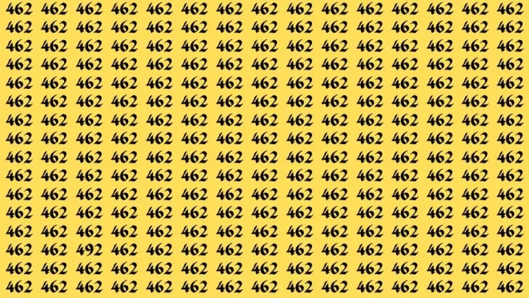 Test Visual Acuity: If you have Eagle Eyes Find the Number 492 in 18 Secs