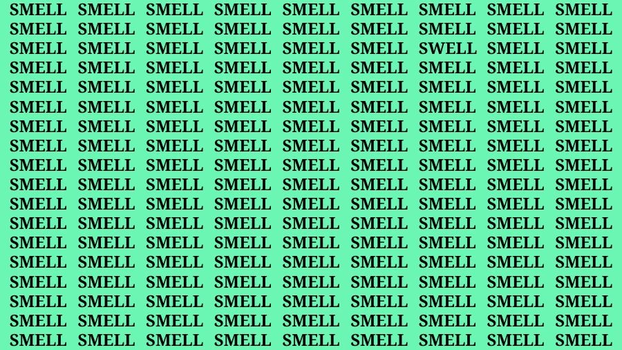 Optical Illusion Brain Challenge: If you have Sharp Eyes Find the Word Swell in 16 Secs