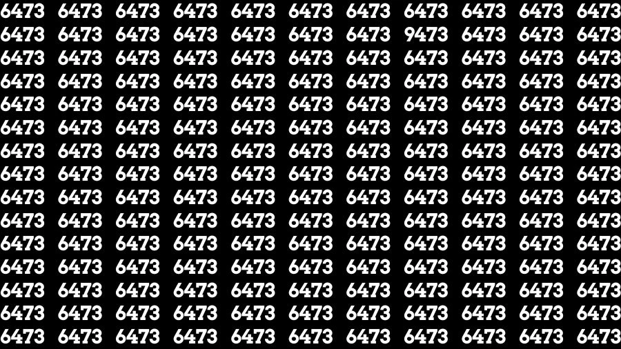 Observation Find it Out: If you have Sharp Eyes Find the Number 9473 in 16 Secs