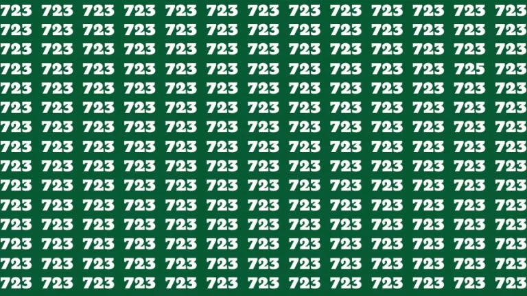 Optical Illusion Eye Test: If you have Sharp Eyes Find the number 725 in 10 Secs