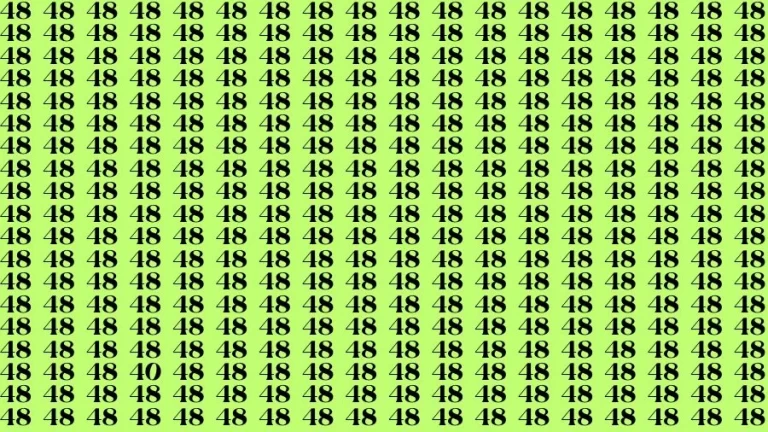 Optical Illusion Eye Test: If you have Eagle Eyes Find the Number 40 in 18 Secs