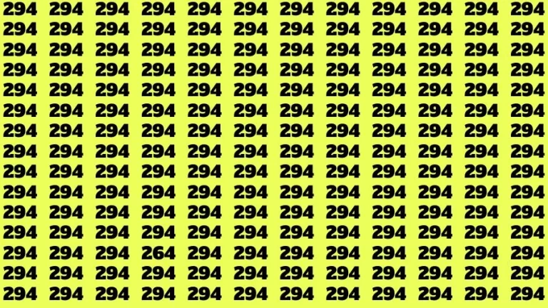 Optical Illusion Visual Test: If you have Sharp Eyes Find the Number 264 in 20 Secs