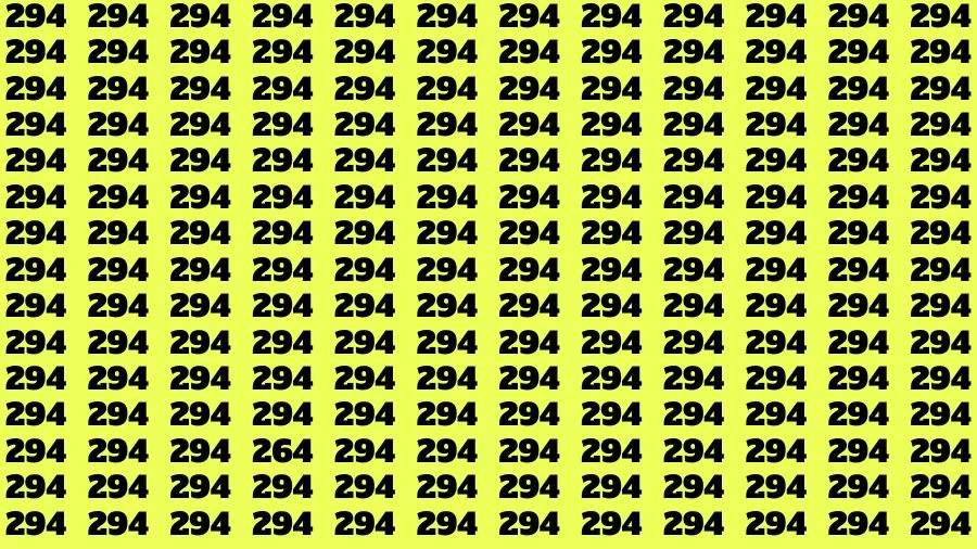 Optical Illusion Visual Test: If you have Sharp Eyes Find the Number 264 in 20 Secs